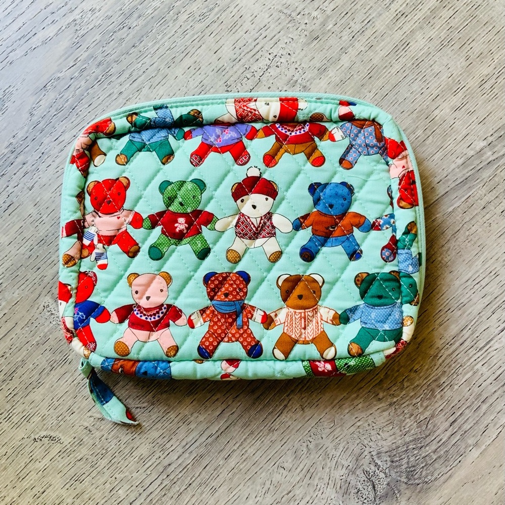 Vera Bradley Bear Print Tech Travel Bag